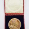 Large Bronze 1902 King Edward VII Coronation Medal Medallion in Fitted Case