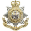 23rd Bn. London Regiment Anodised (Staybrite) Cap Badge - Queen's Crown