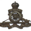 Royal Artillery Officer's Service Dress Cap Badge - King's Crown