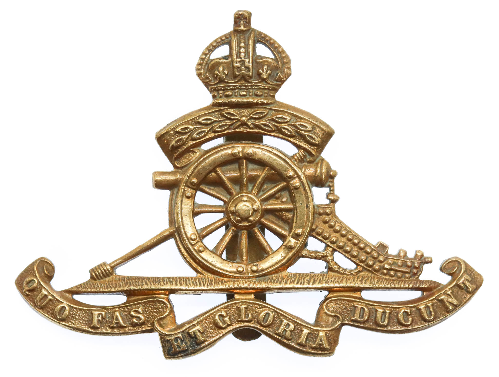 Royal Artillery Territorial Cap Badge - King's Crown