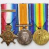 WW1 1914 Mons Star and Bar Medal Trio - Cpl. F. Edwards, 3rd Bn. Rifle Brigade - K.I.A.