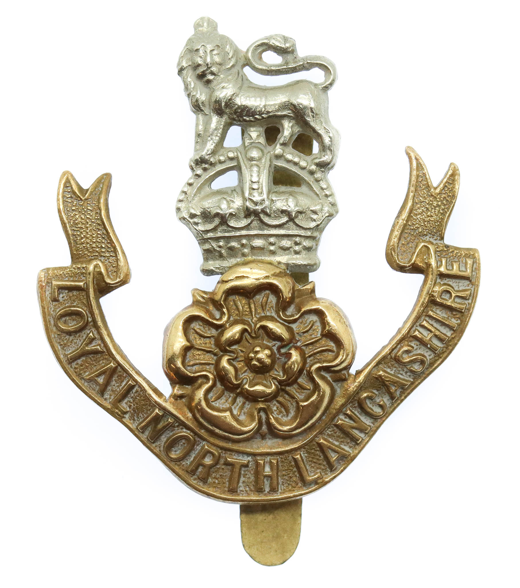Loyal North Lancashire Regiment Cap Badge - King's Crown