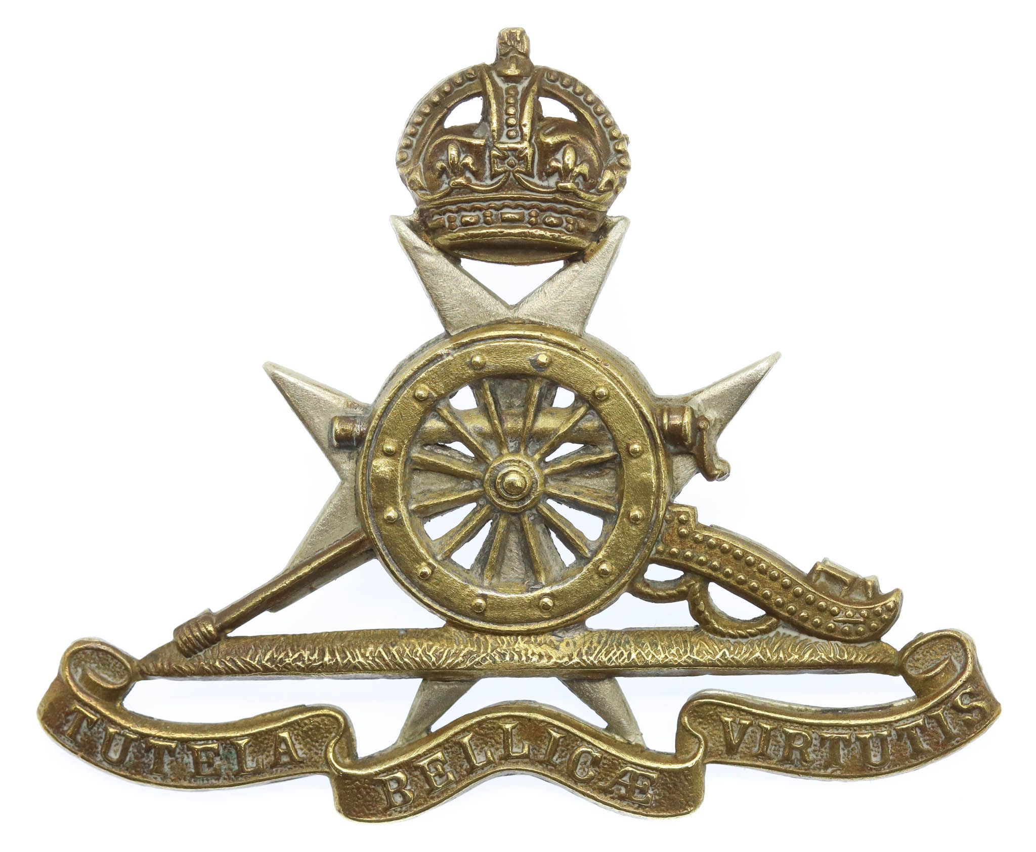 Royal Malta Artillery Cap Badge - King's Crown