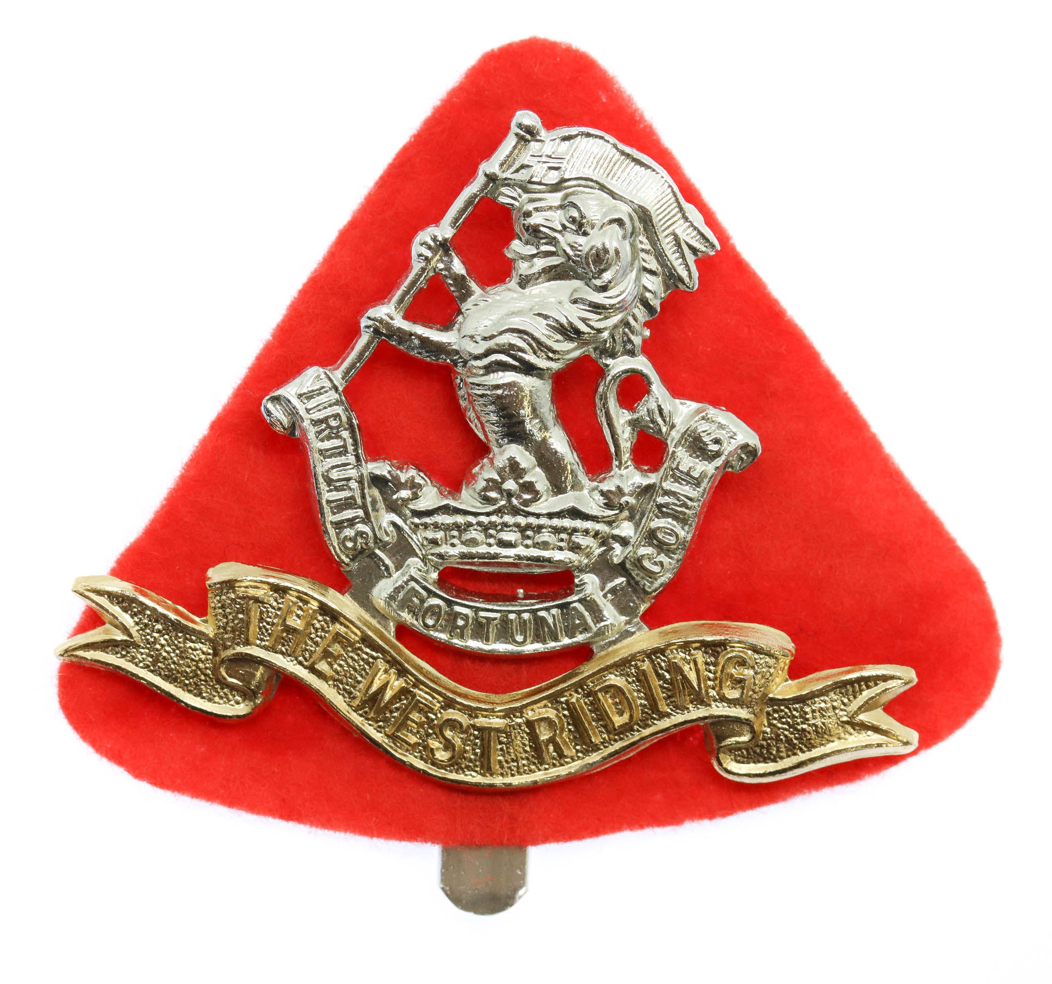 Duke of Wellington's (West Riding Regiment) Anodised (Staybrite) Cap Badge