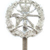 Small Arms School Corps Anodised (Staybrite) Cap Badge