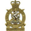 Kent & County of London Yeomanry (Sharpshooters) Bi-Metal Cap Badge - Queen's Crown