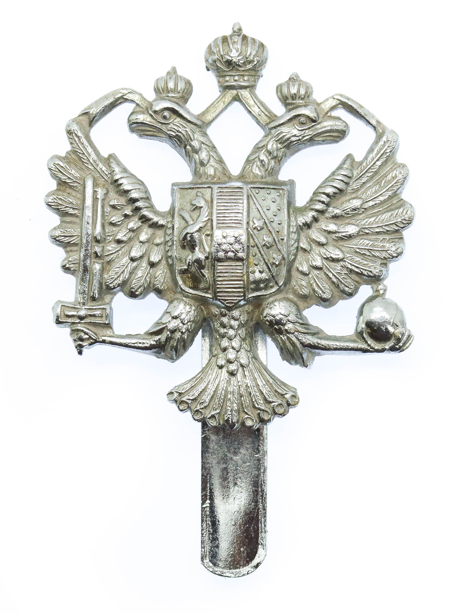 Queen's Dragoon Guards Chrome Cap Badge
