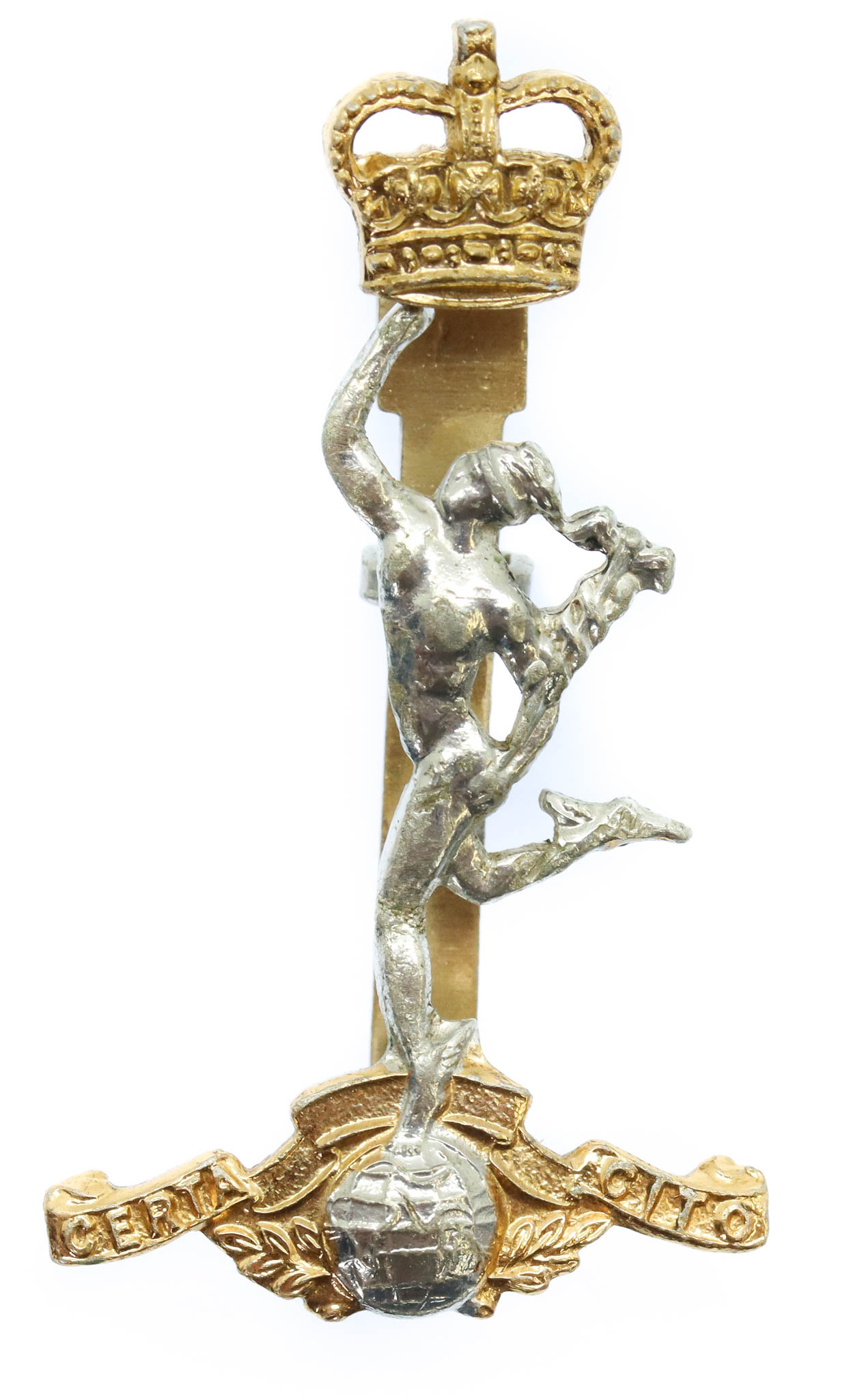 Scarce Royal Corps of Signals Early Anodised (Staybrite) Cap Badge