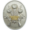 3rd Carabiniers N.C.O.'s Bi-Metal Arm Badge