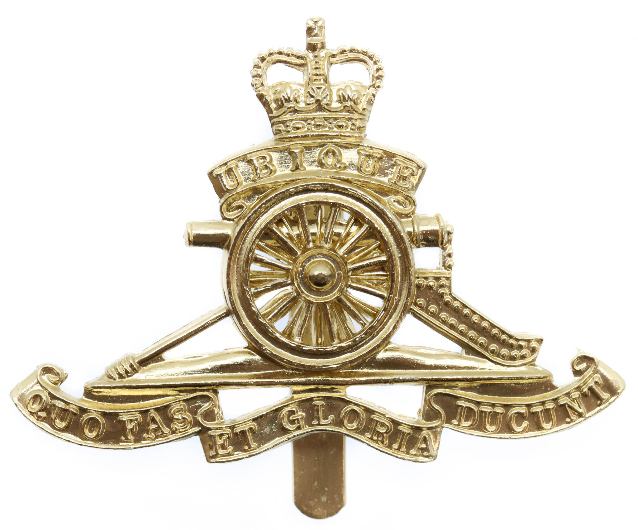 Royal Artillery Anodised (Staybrite) Cap Badge