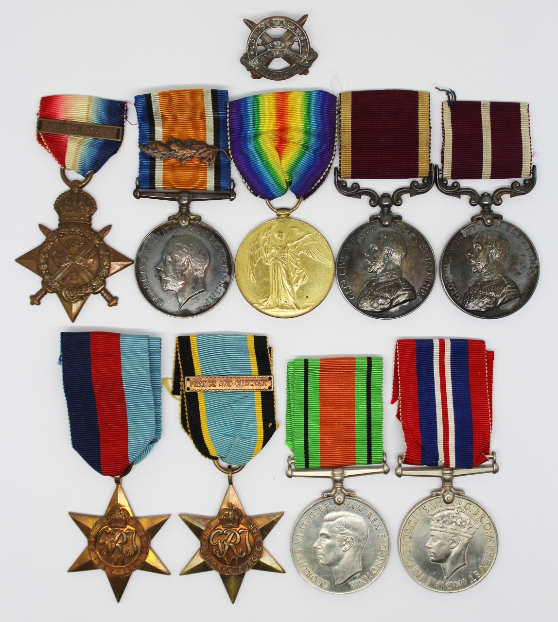 Hughes Family WW1 R.A.M.C. Mons Star & Bar, MID, LSGC & MSM & WW2 R.A.F. Air Crew Europe Father & Son Medal Group