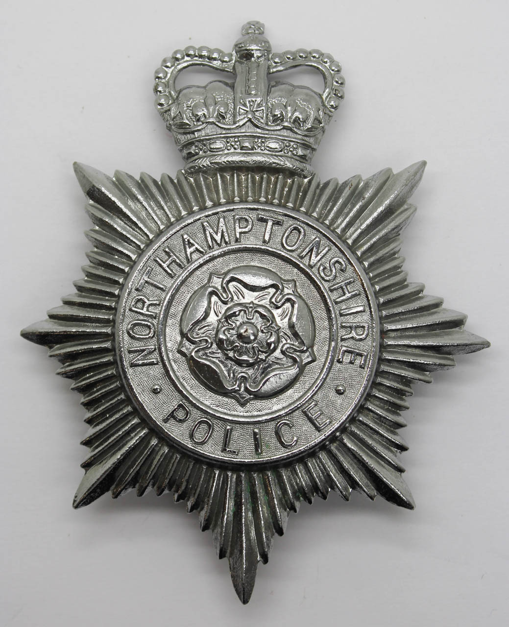 Northamptonshire Police Helmet Plate - Queen's Crown