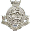 Army Depot Police Cyprus Anodised (Staybrite) Cap Badge - Queen's Crown