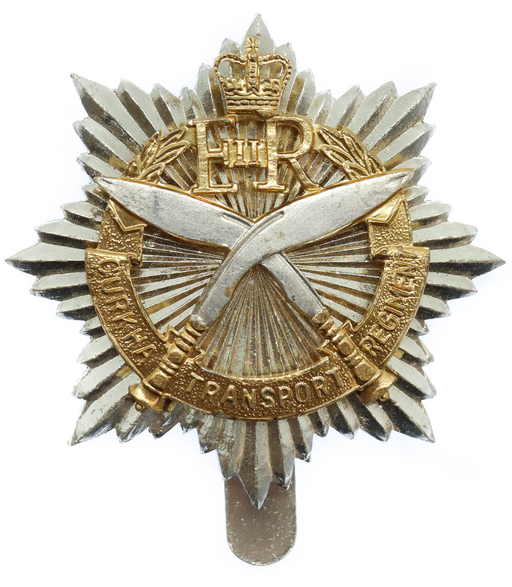 Gurkha Transport Regiment Anodised (Staybrite) Cap Badge