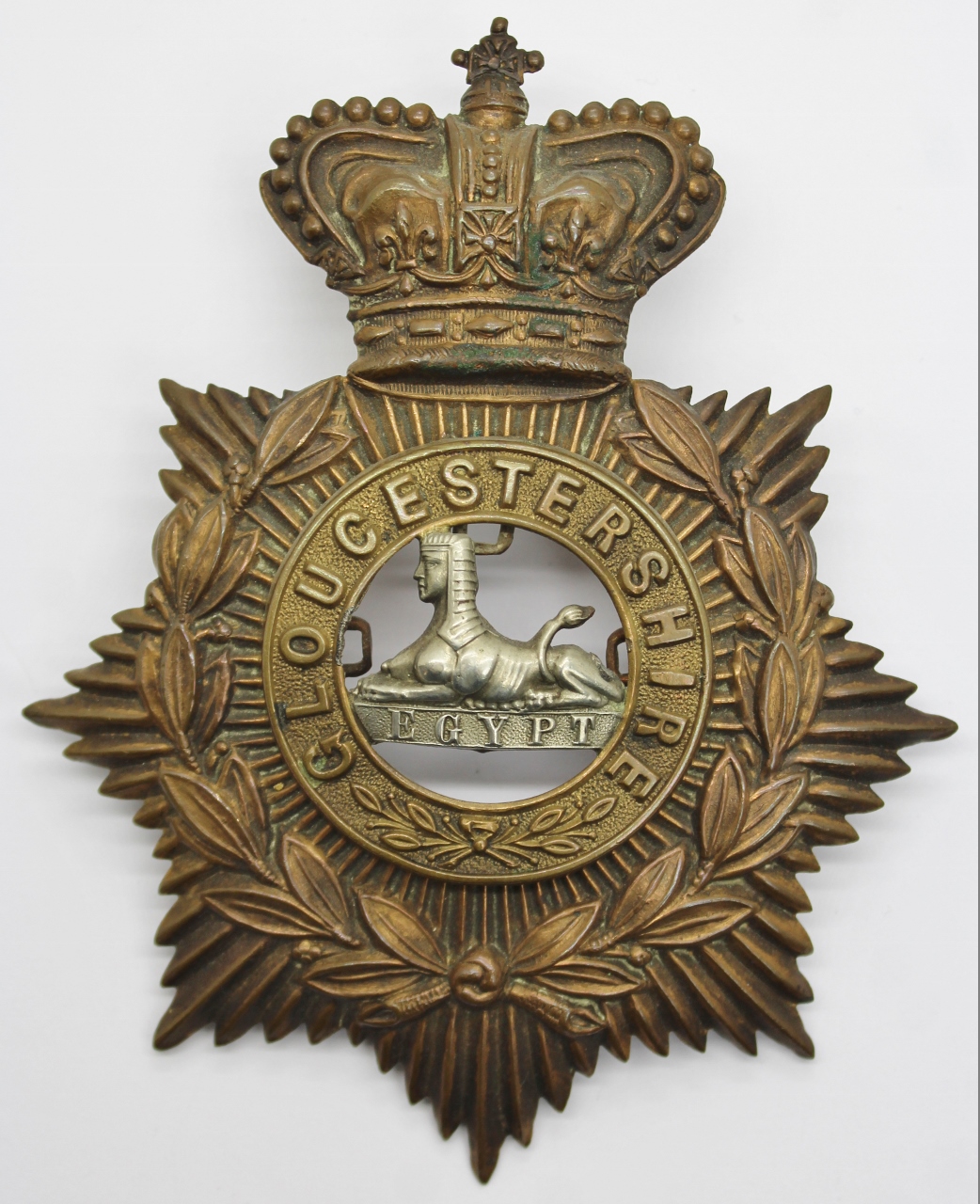 Victorian Gloucestershire Regiment Helmet Plate