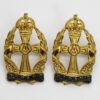 Pair of Queen Alexandra's Royal Army Nursing Corps (Q.A.R.A.N.C.) Officer's Collar Badges - King's Crown