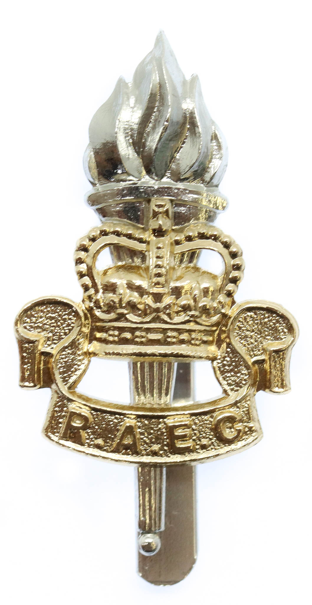 Royal Army Educational Corps (R.A.E.C.) Anodised (Staybrite) Cap Badge