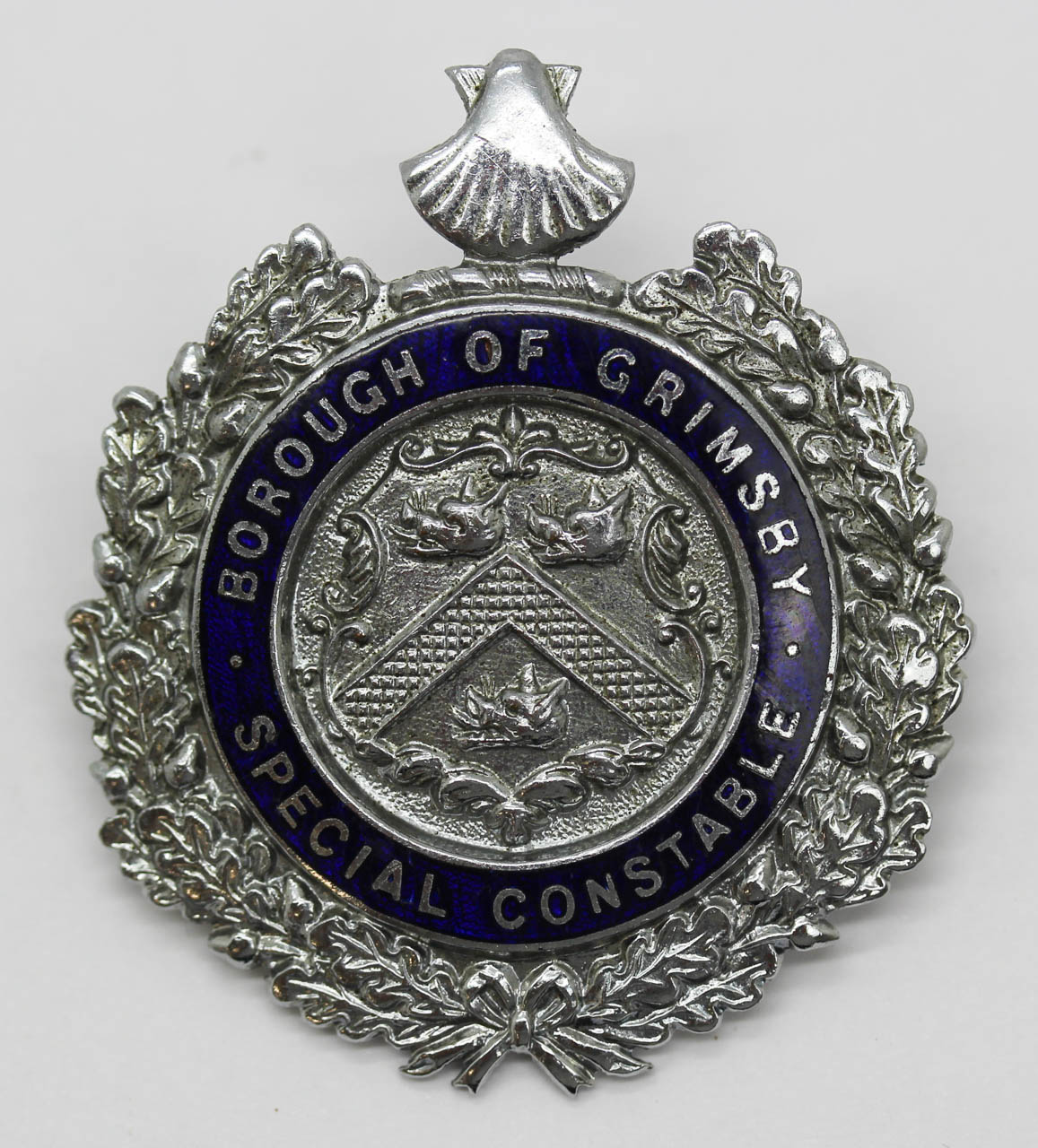 Borough of Grimsby Special Constable Enamelled Cap Badge