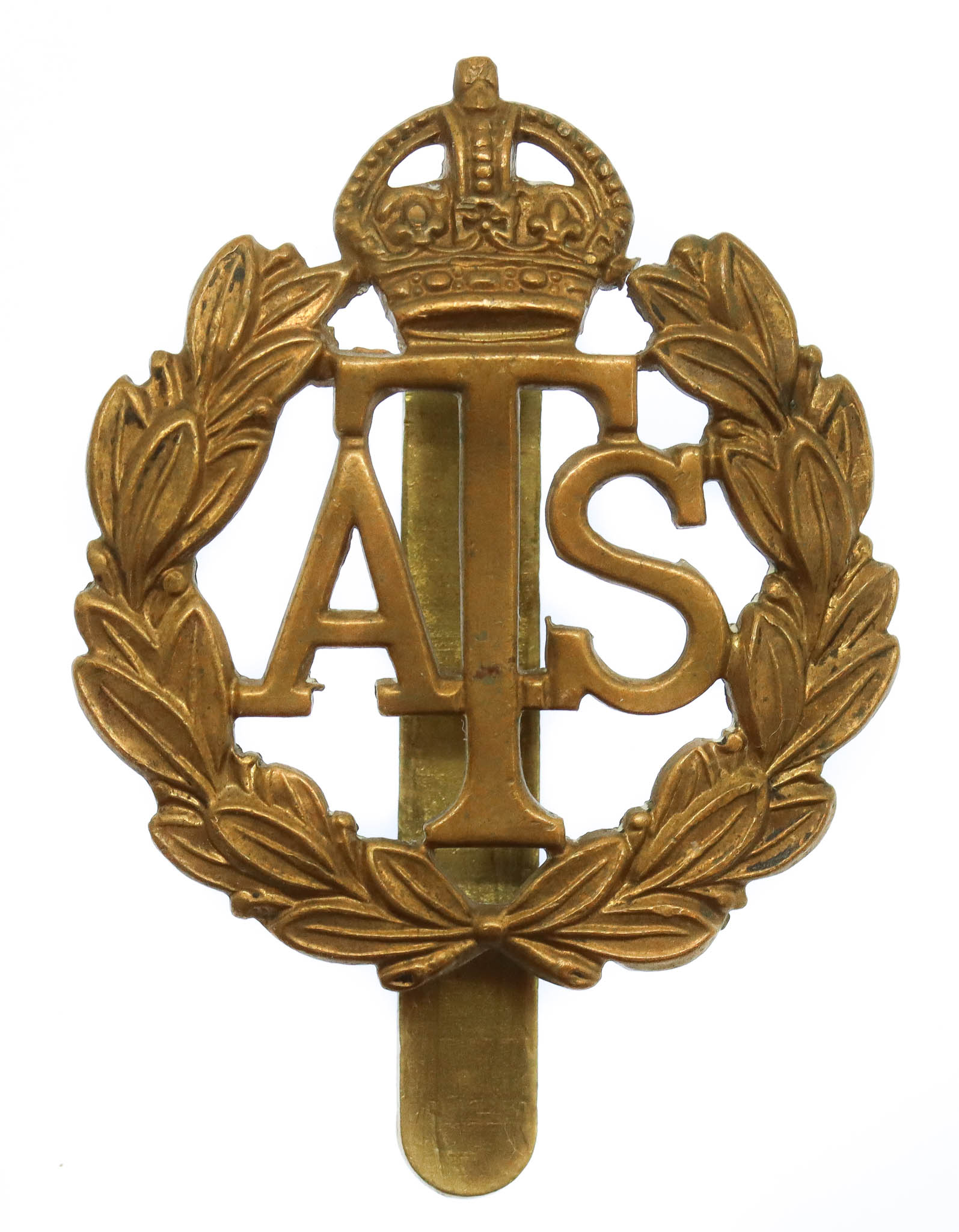 Auxiliary Territorial Service (A.T.S.) Cap Badge - King's Crown