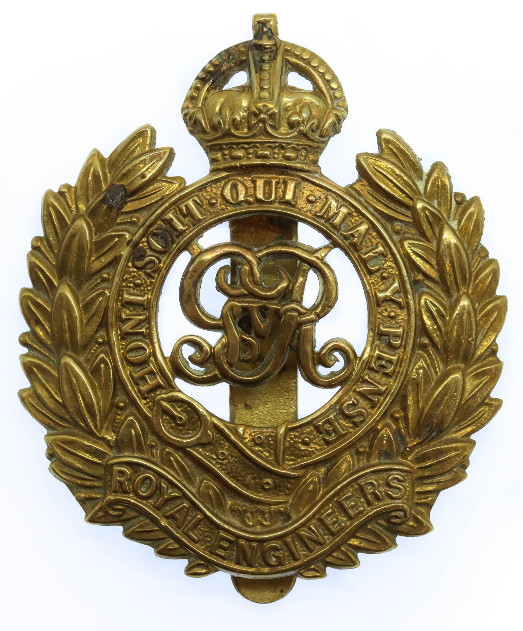 George V Royal Engineers Cap Badge