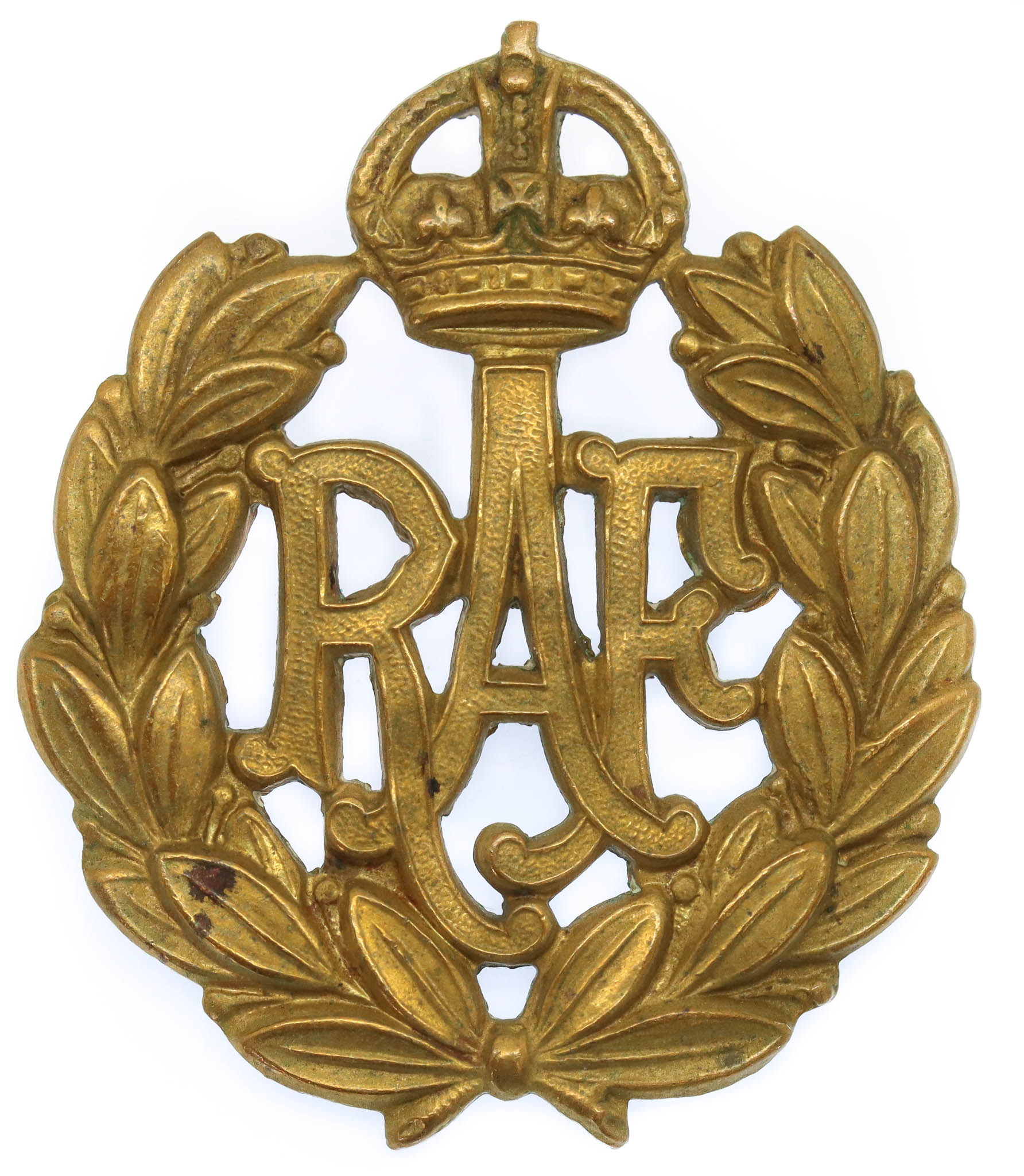 Royal Air Force (R.A.F.) Cap Badge - King's Crown