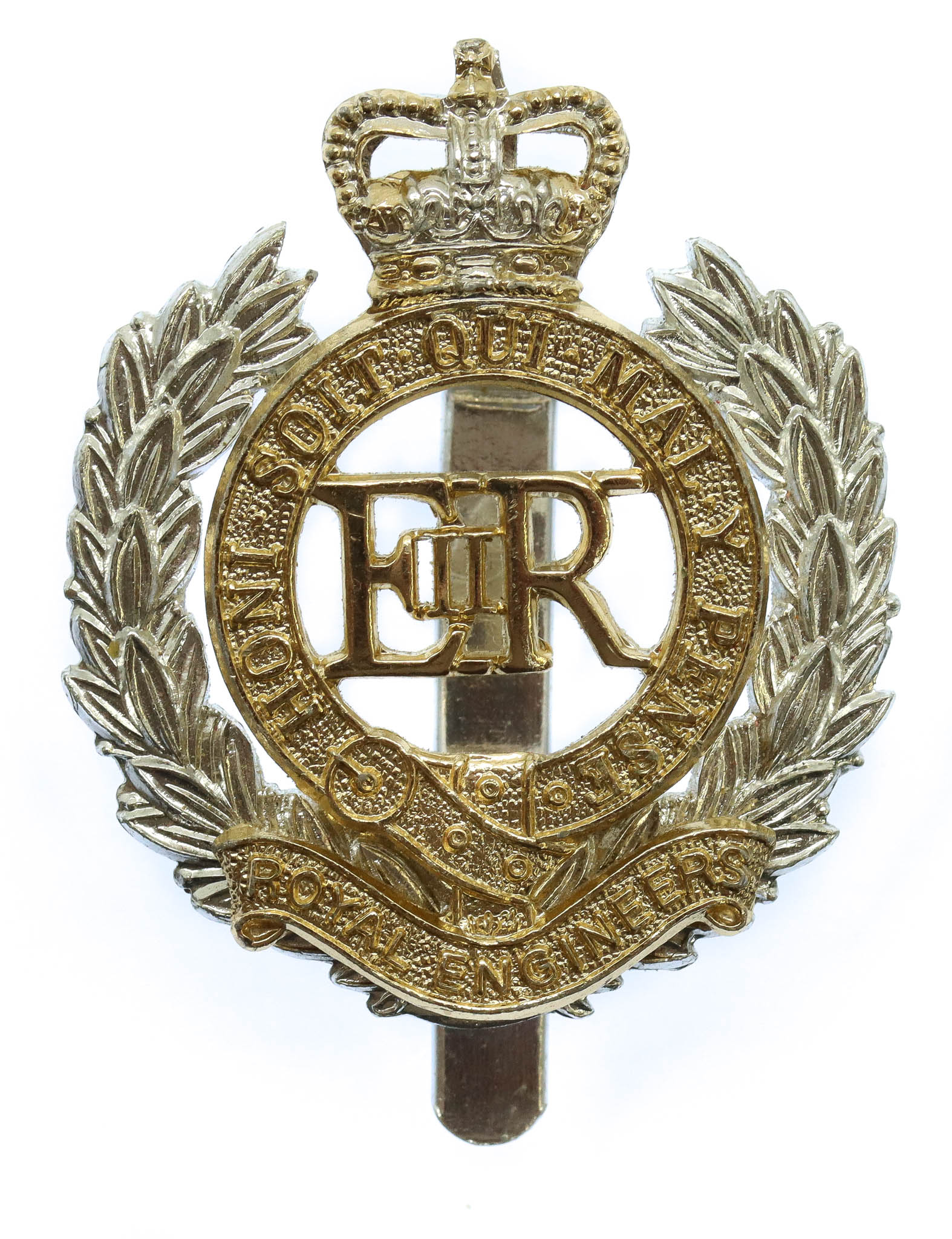 Royal Engineers Anodised (Staybrite) Cap Badge