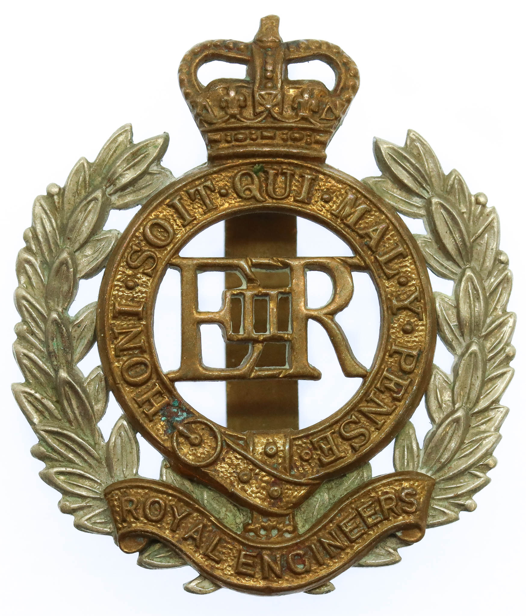 EIIR Royal Engineers Bi-Metal Cap Badge