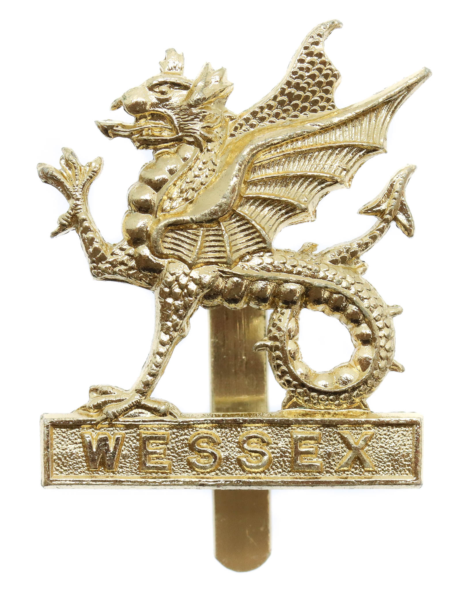 Wessex Brigade Anodised (Staybrite) Cap Badge