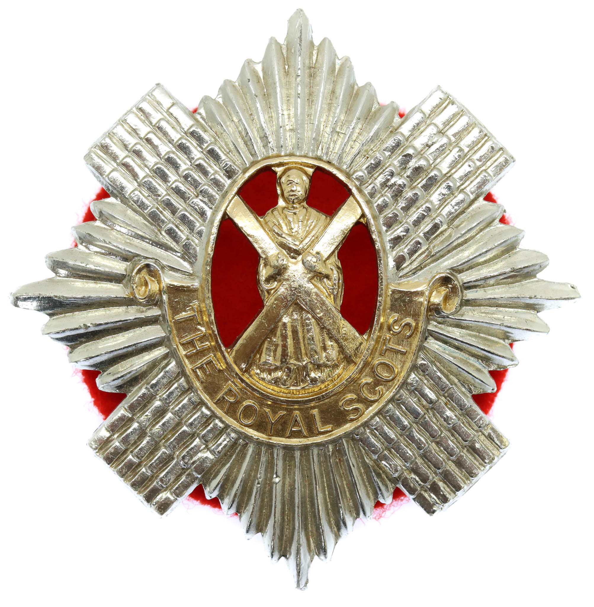 The Royal Scots Anodised (Staybrite) Cap Badge