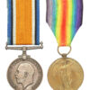 WW1 British War & Victory Medal Pair - Pte. T.G. Mattocks, The Queen's (Royal West Surrey) Regiment