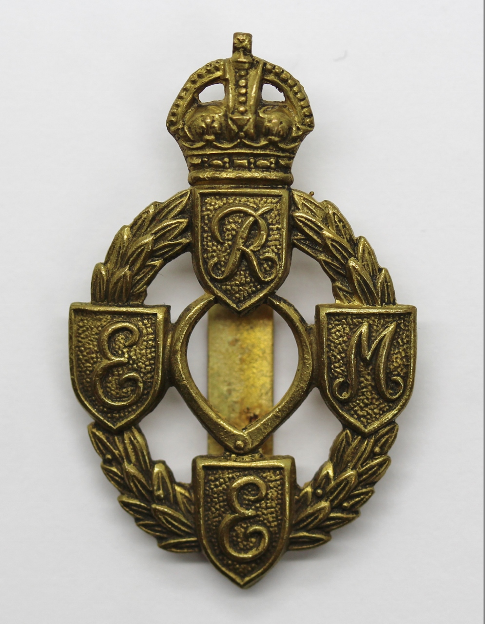 Royal Electrical & Mechanical Engineers (R.E.M.E.) Cap Badge - King's Crown