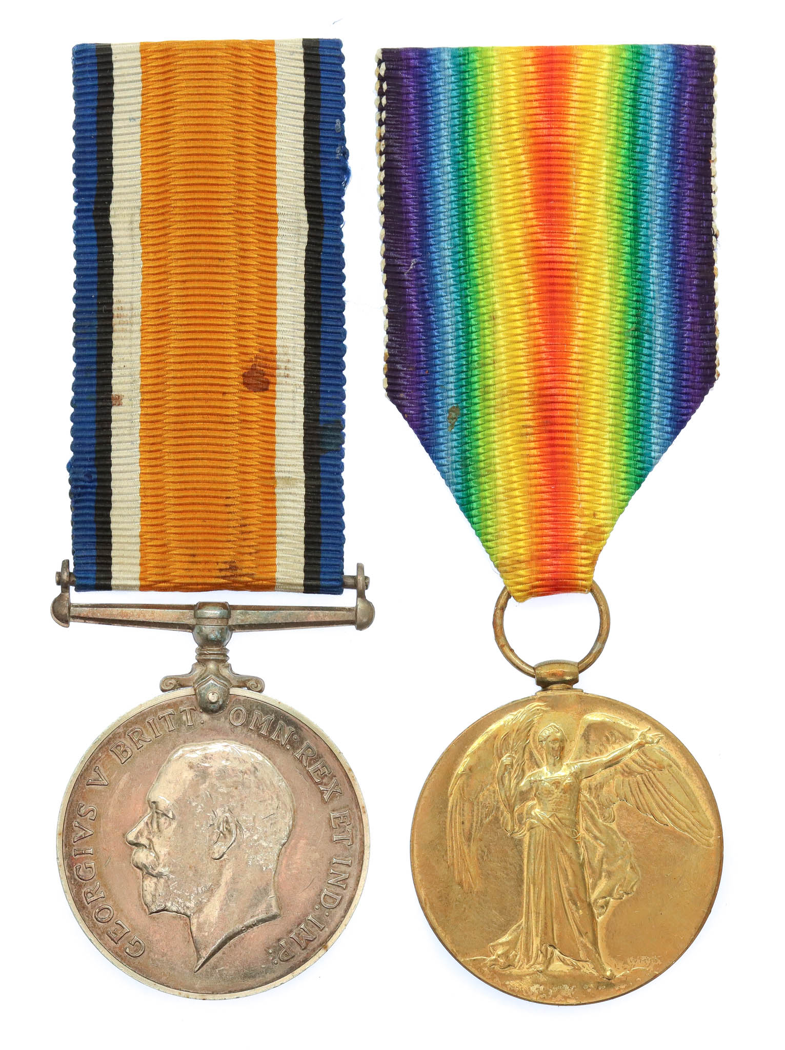 WW1 British War & Victory Medal Pair - Pte. H.G.T. Major, Durham Light Infantry