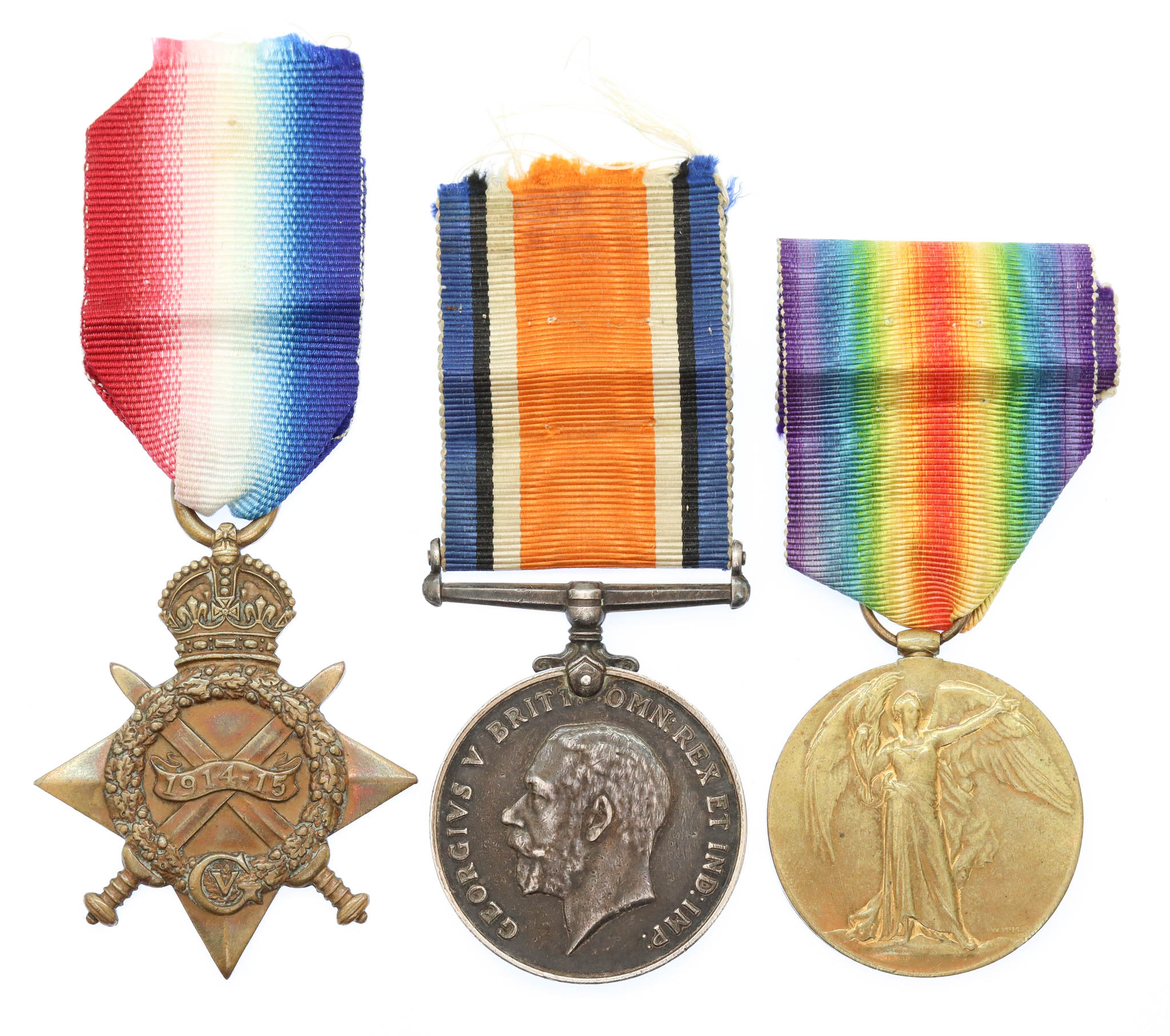WW1 1914-15 Star Medal Trio - Sjt. G. Davies, Welsh Regiment