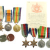 Ray Family WW1 / WW2 Father & Son Casualty Medal Group - 10th Hussars / M.G.C. (Cav.) and 2nd Bn. Lincolnshire Regiment
