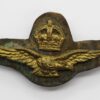 Royal Air Force (R.A.F.) Officer's Field Service Cap Badge - King's Crown