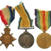 WW1 1914-15 Star Medal Trio - Pte. F. Morris, King's Royal Rifle Corps - Wounded
