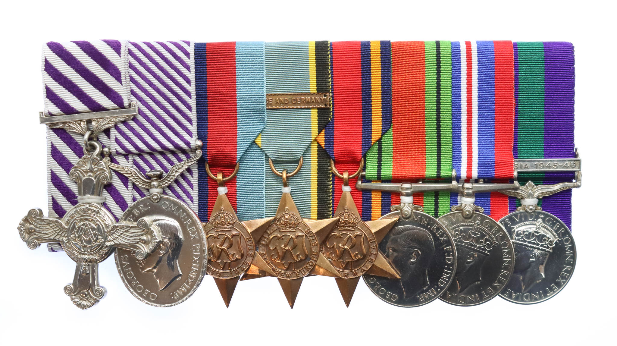WW2 'Special Duties' D.F.C., D.F.M. Medal Group of Eight - Flt. Lt. A.A. Morley, 161 and 357 Special Duties Squadrons, Royal Air Force