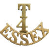4th Territorial Bn. Essex Regiment (T/4/ESSEX) Shoulder Title