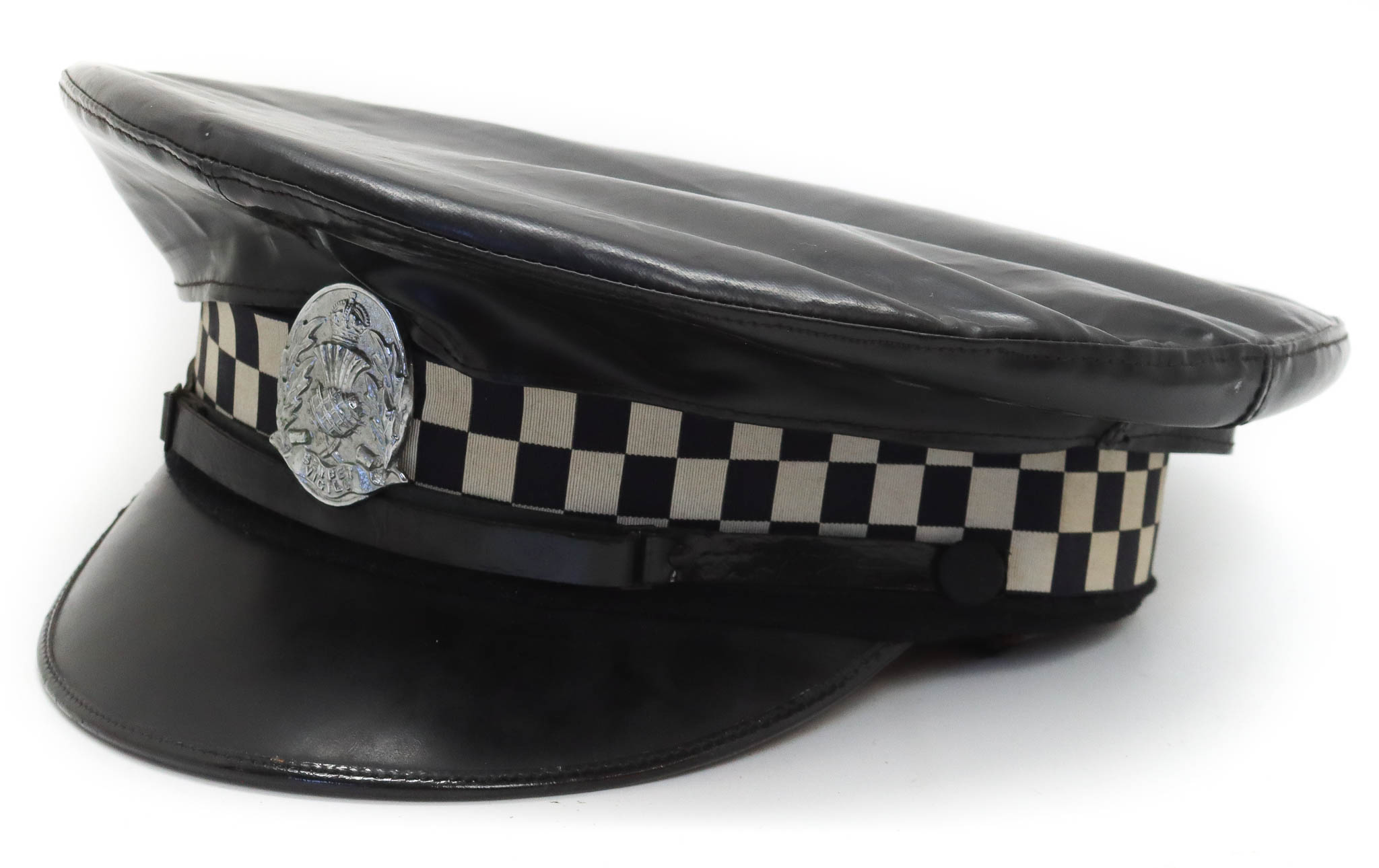 Scottish Police Peaked Cap with Rain Cover (Pre 1953)
