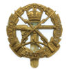 Small Arms School Brass Cap Badge - King's Crown
