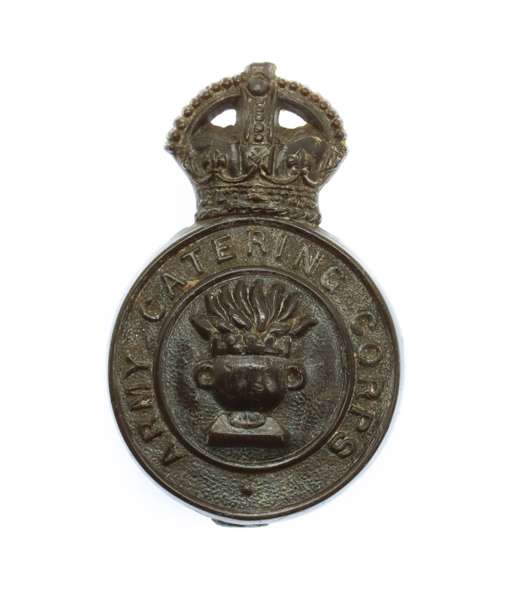 Army Catering Corps WW2 Plastic Economy Cap Badge