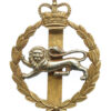 King's Own Royal Border Regiment Bi-Metal Cap Badge - Queen's Crown