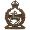 Royal Army Veterinary Corps (R.A.V.C.) Officer's Service Dress Cap Badge - King's Crown