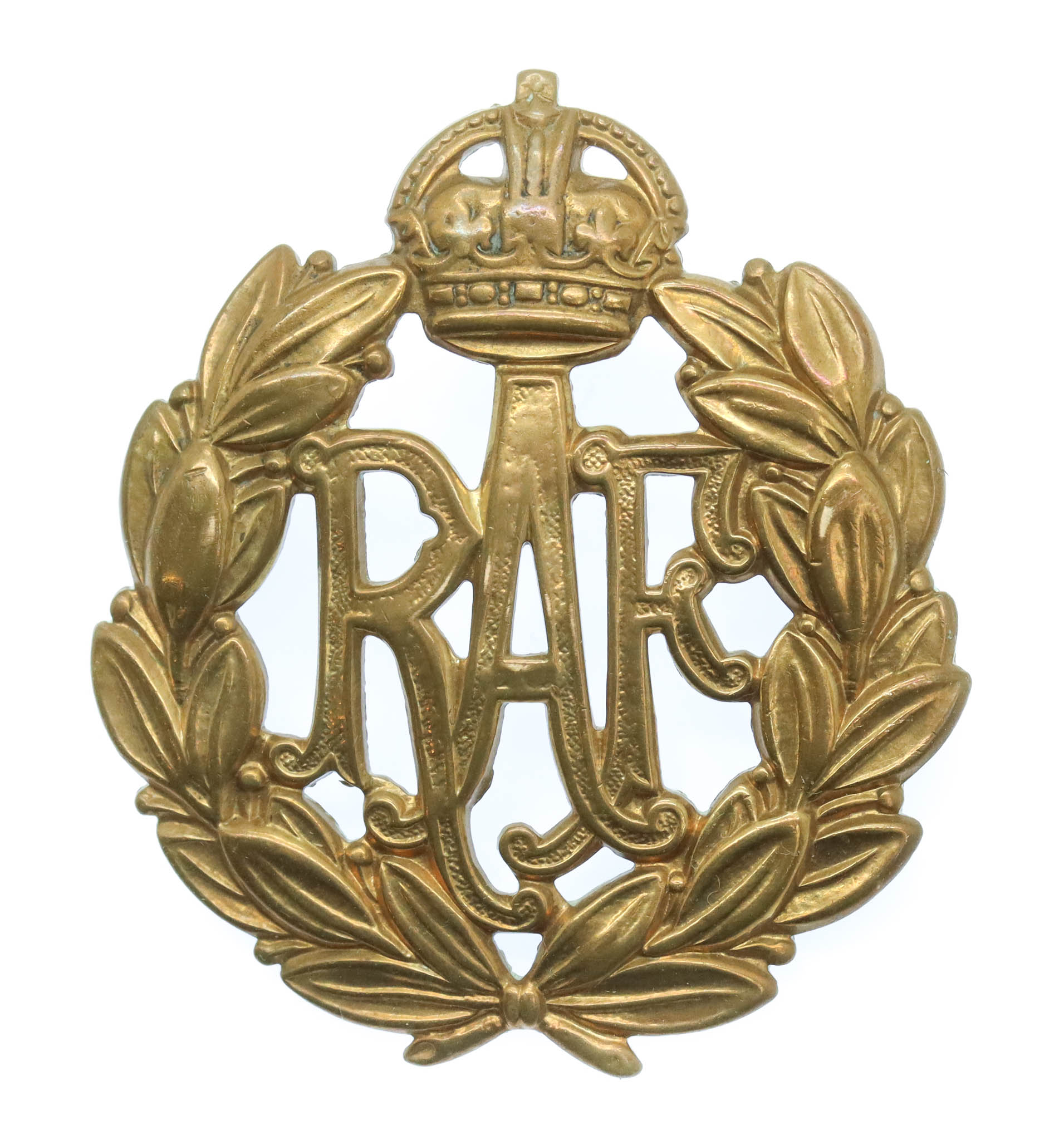 Royal Air Force (R.A.F.) Cap Badge - King's Crown