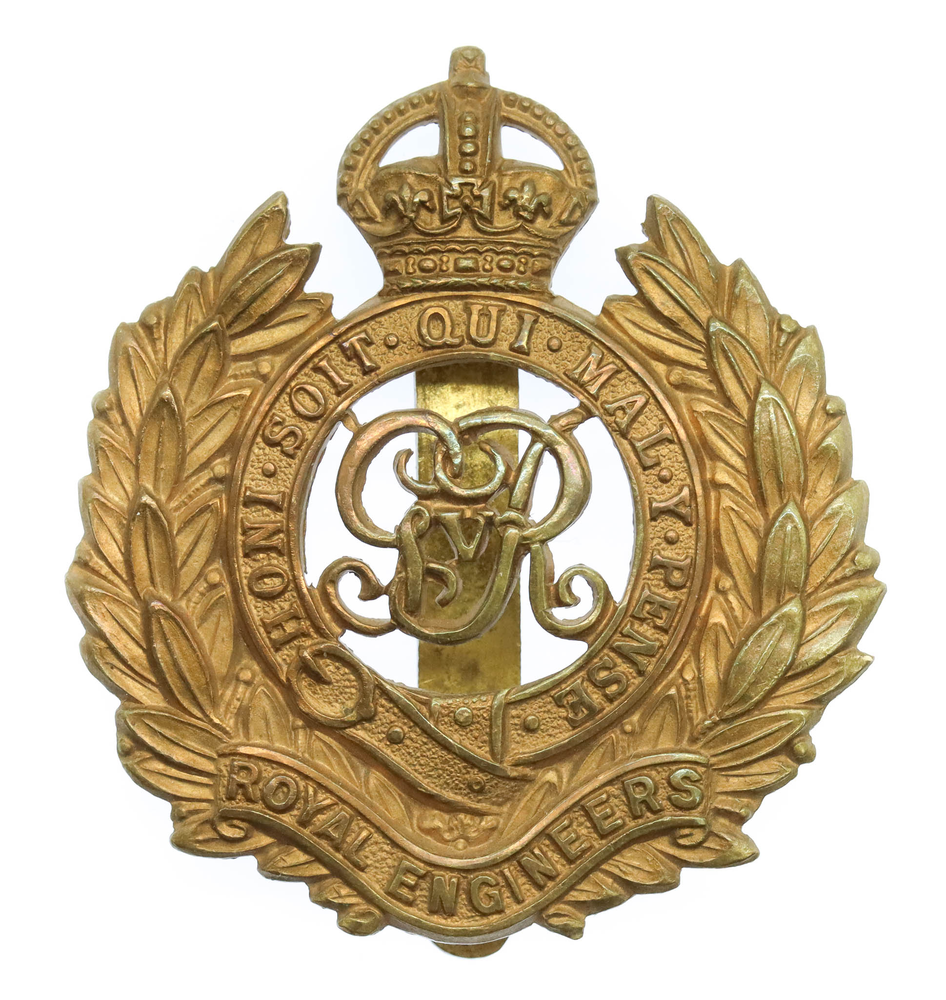 George V Royal Engineers Cap Badge 