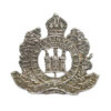 Rare WW1 Suffolk Regiment 1917 Hallmarked Silver Officer's Field Service Cap Badge
