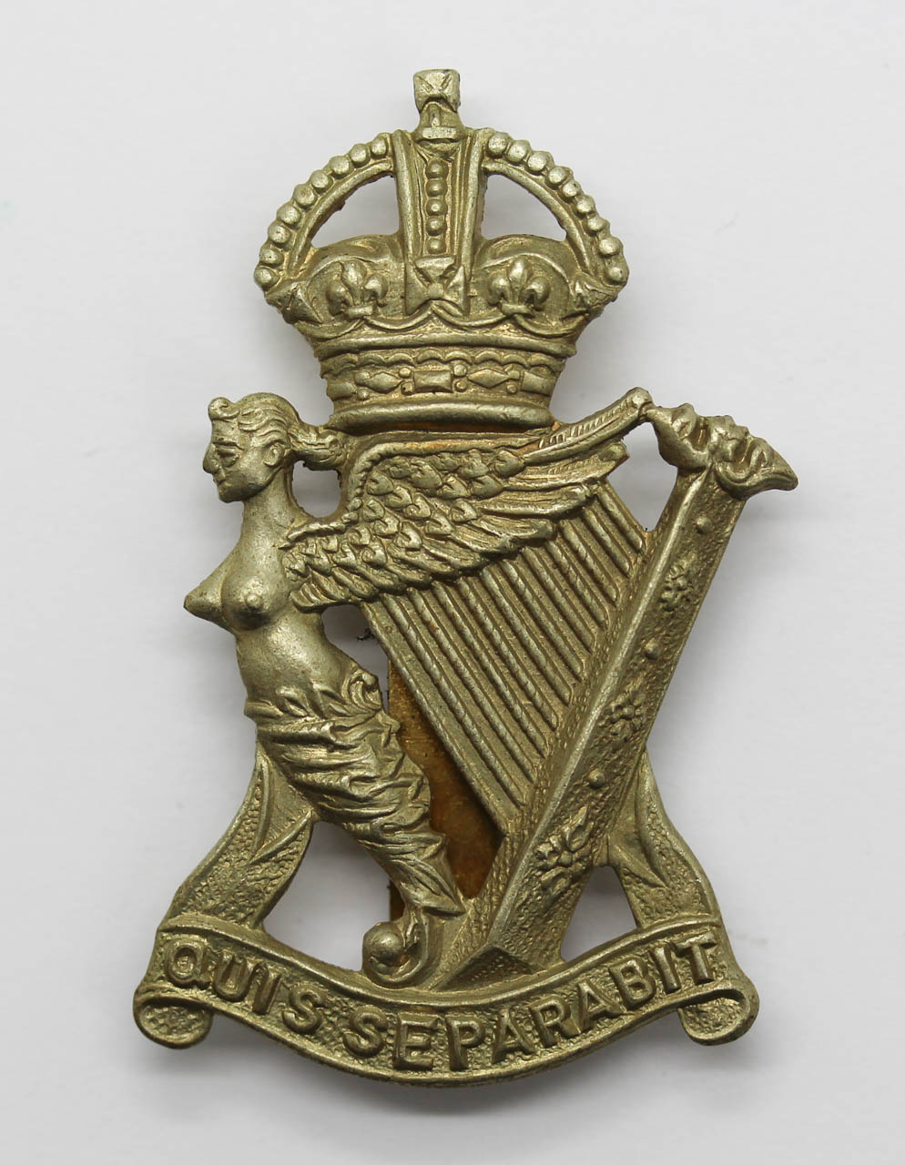 Royal Ulster Rifles Cap Badge - King's Crown