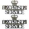 Pair of H.M. Prison Service (HM PRISON/SERVICE) Shoulder Titles