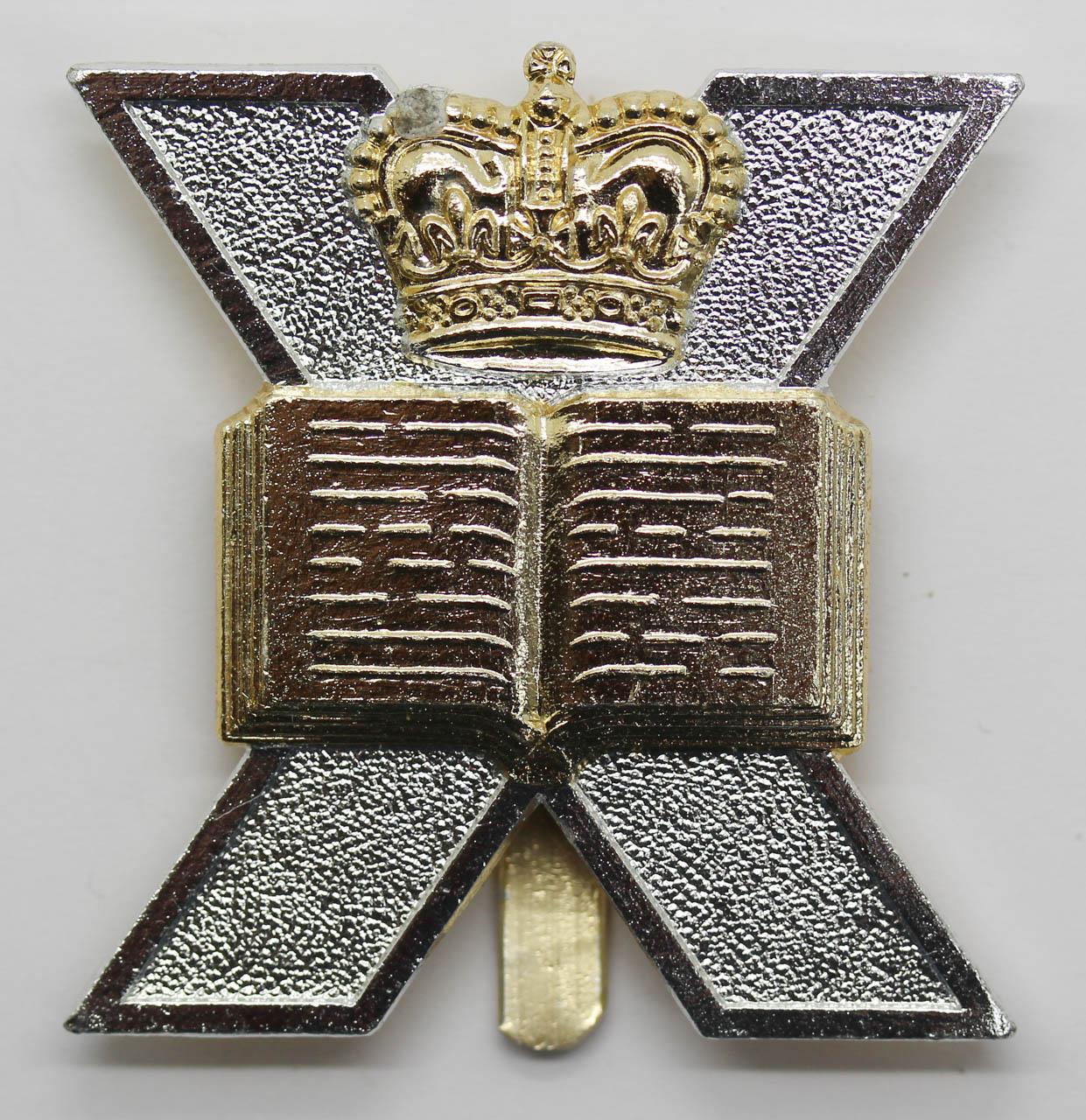 Edinburgh & Heriot Watt University Anodised (Staybrite) Cap Badge