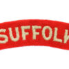 Suffolk Regiment  (SUFFOLK) Cloth Shoulder Title